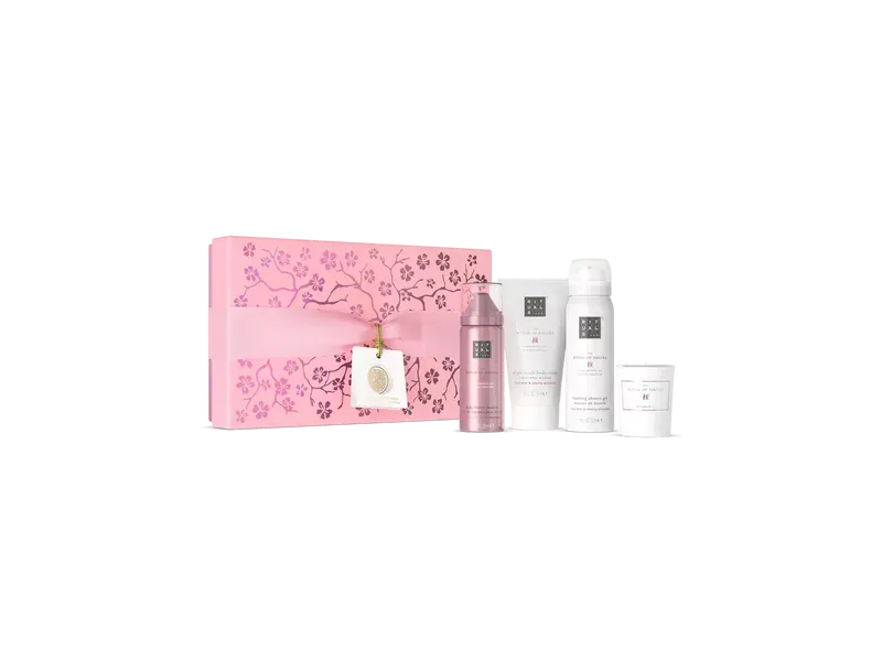 Подарунковий набір RITUALS of Sakura Renewing Treat Rituals гель-піна для душу/мус для тіла/крем для тіла/ароматична свічка (26341439)