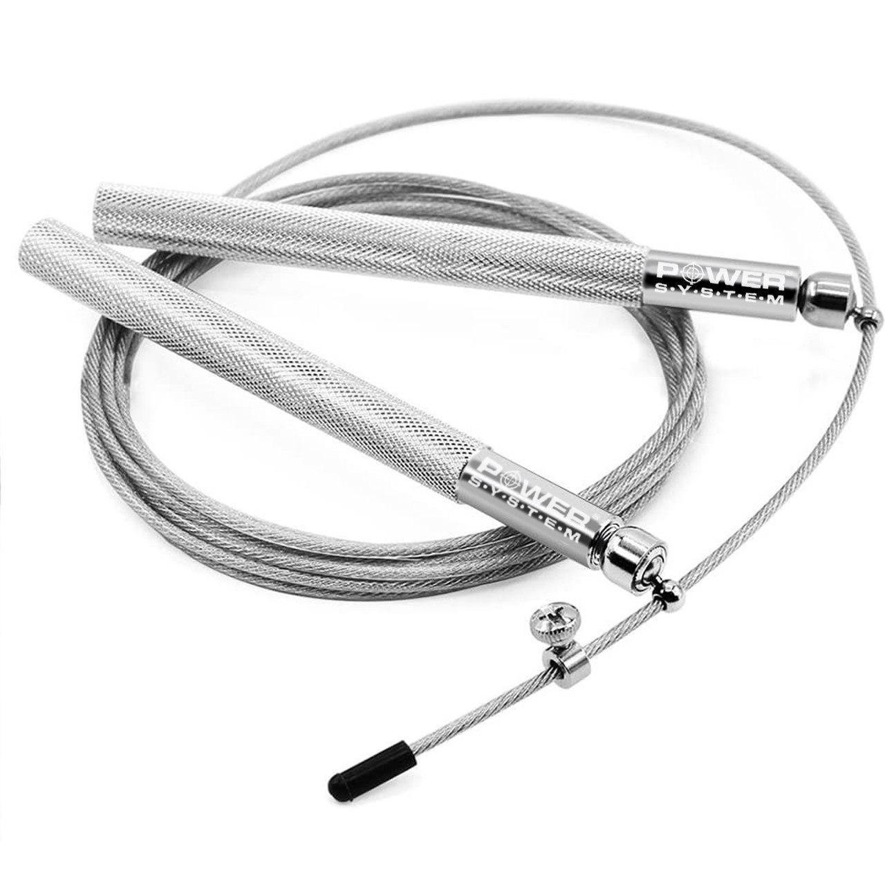 Скакалка швидкісна Power System PS-4064 Ultra Jump Rope 2,75 м Silver