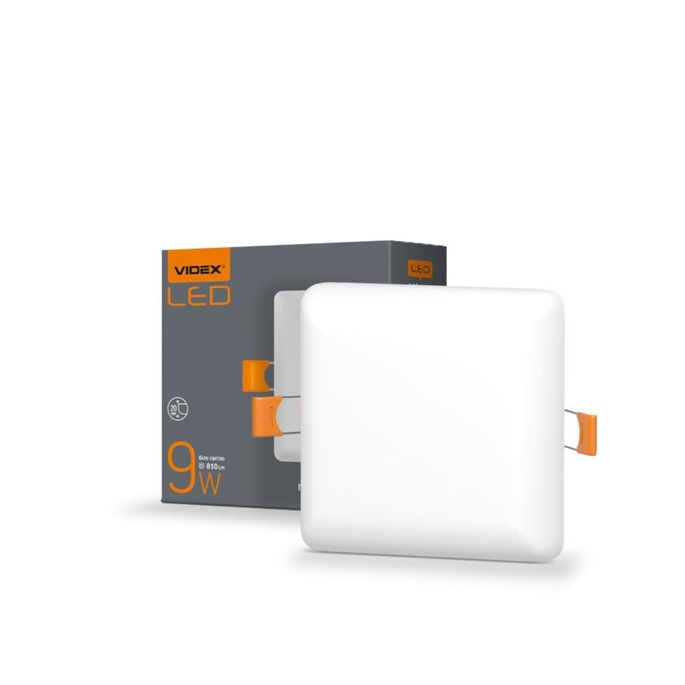 Светильник LED безрамочный квадратный 9W 4100K 220V VL-DLFS-094 VIDEX Светильник LED безрамочный квадратный 9W 4100K 220V VL-DLFS-094 VIDEX