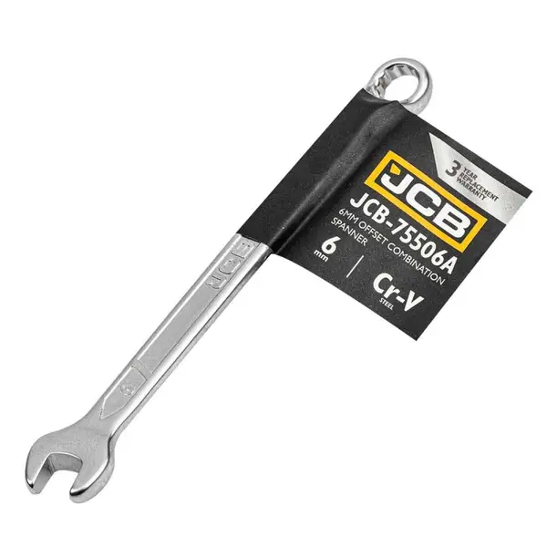 Ключ гаечный рожково-накидной 6 мм отогнутый на 75 градусов (75506A) - фото 1 Ключ гаечный рожково-накидной 6 мм отогнутый на 75 градусов (75506A) - фото 1