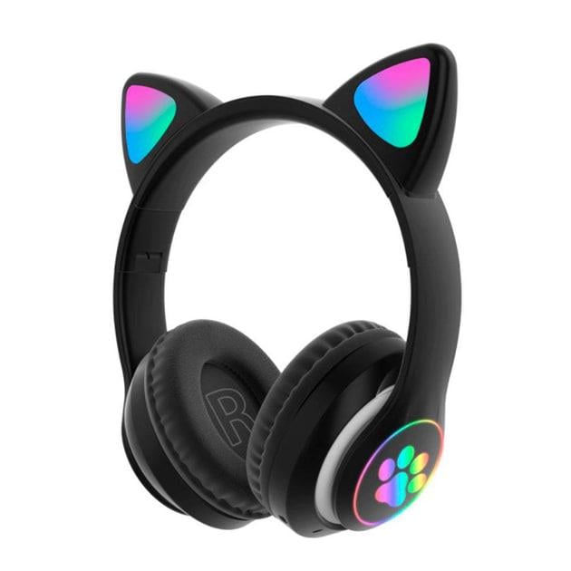 Навушники бездротові дитячі Bluetooth Cat Ear VZV-23M з котячими вушками Чорний (1782261118)