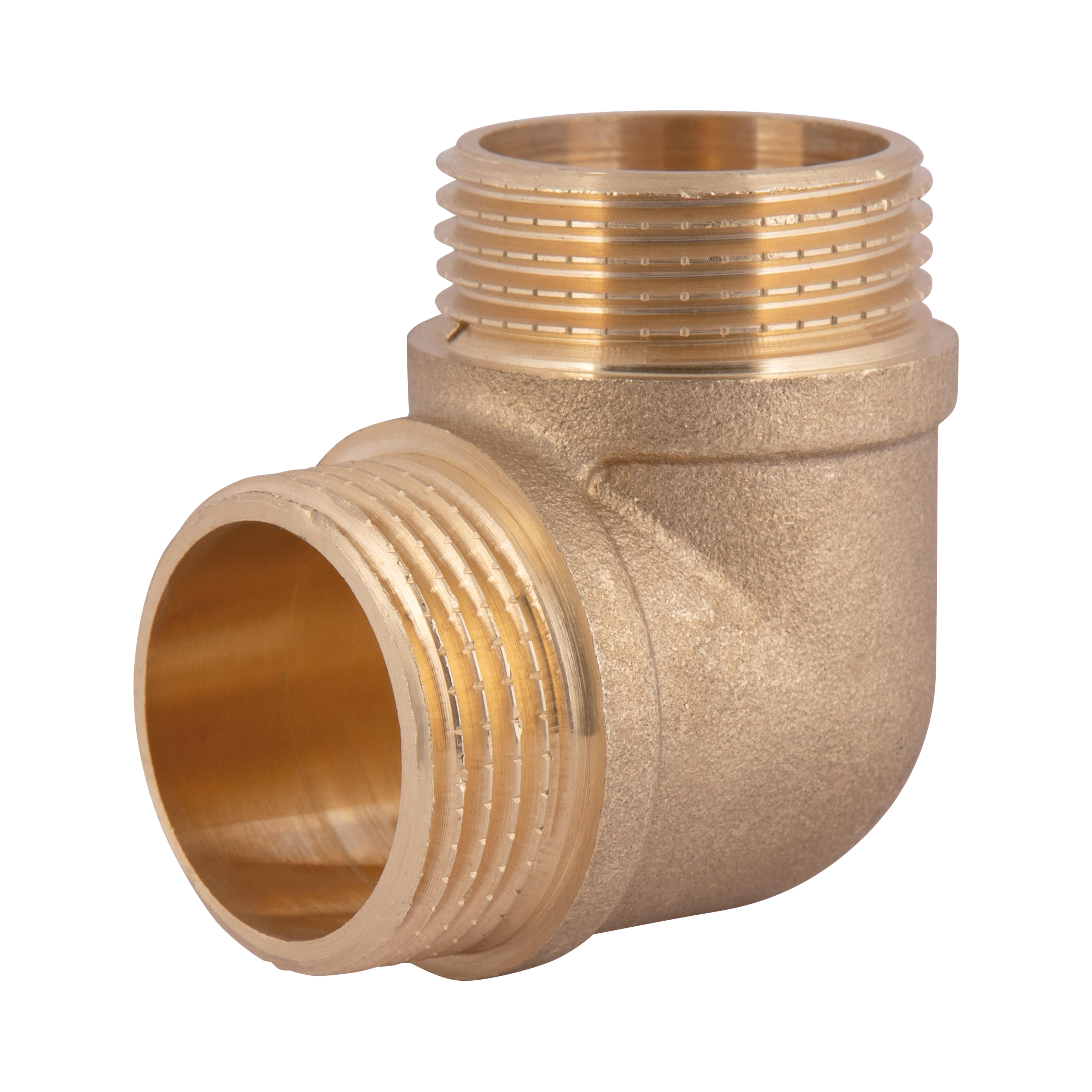 Угол латунный Thermo Alliance Standart 1"ЗЗ Желтый (SD41925)