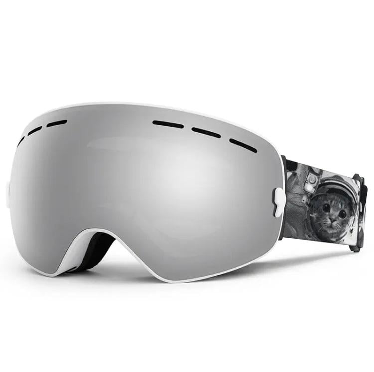 Маска для лиж і сноуборду Copozz GOG-201 Anti-Fog Ski Silver White (60010)