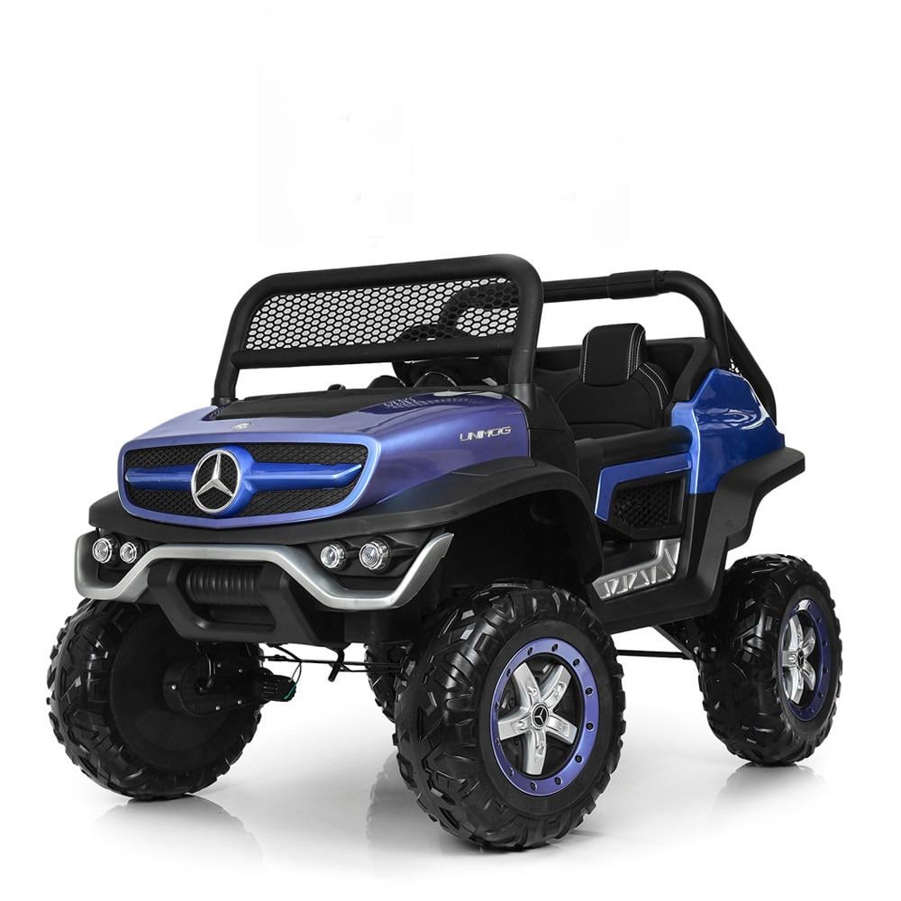 Дитячий електромобіль Bambi Racer Mercedes двомісний Синій (M 4133EBLRS-4)