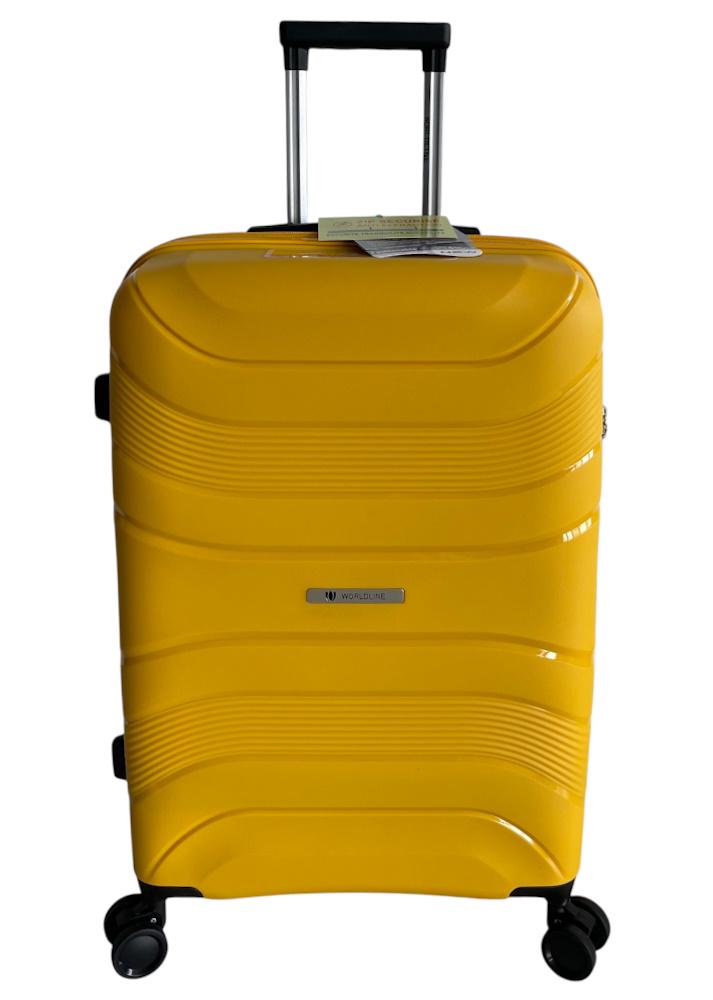 Чемодан малый для ручной клади AIRTEX Worldline 288 полипропилен S Желтый