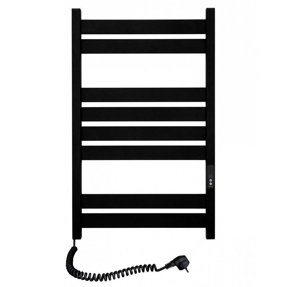 Полотенцесушитель электрический SANTAN Лестница Largo digital левосторонняя 480х800 мм Черный (313510)