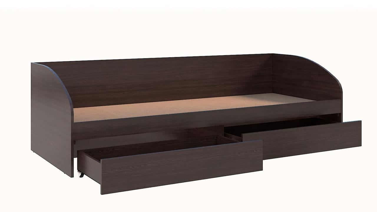 Кровать-софа односпальная Мастер Форм Брайт с 2 ящиками 80х200 см Венге магия (23088582)