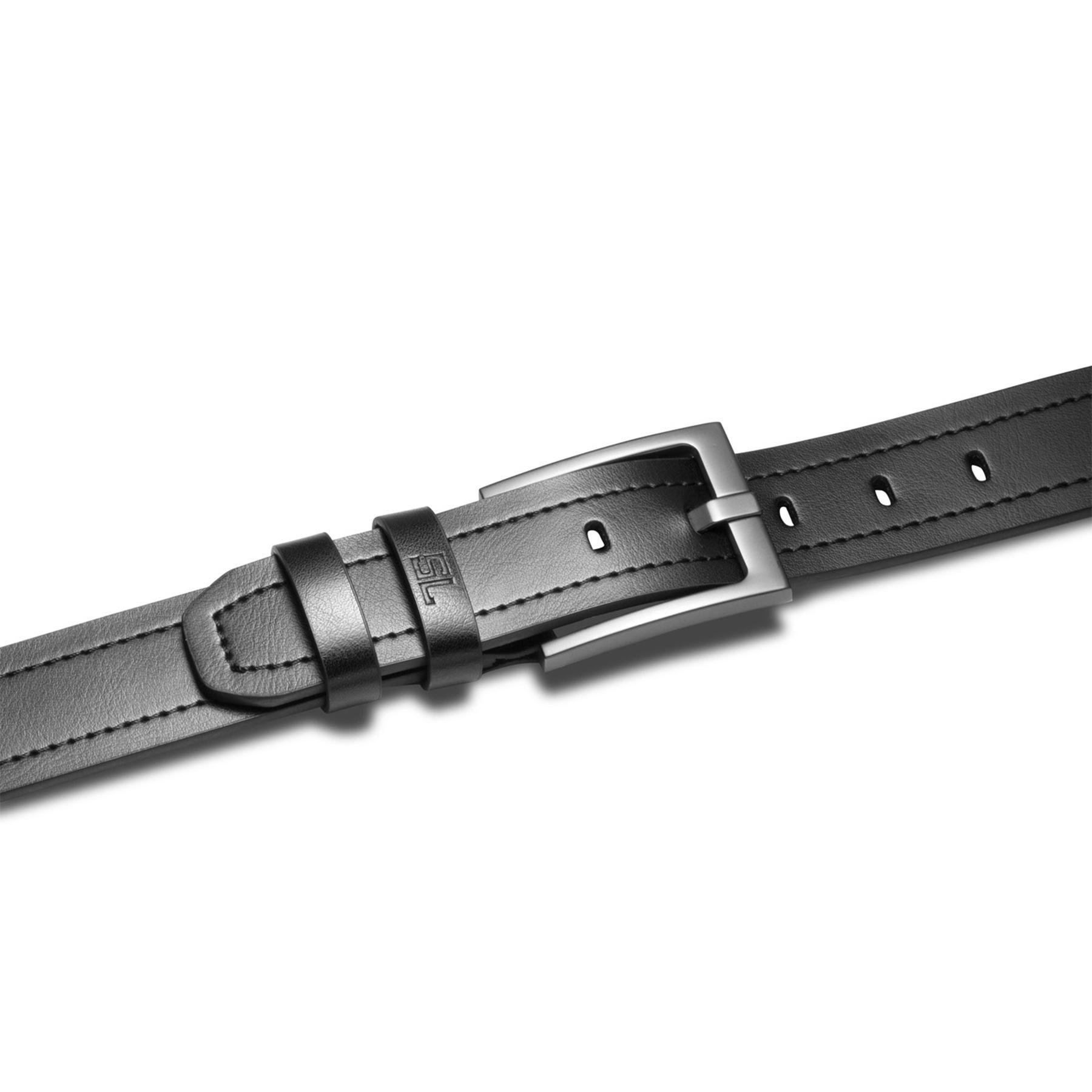 Ремень мужской кожаный SEMI LINE Black (P8236-0 XL) - фото 2 Ремень мужской кожаный SEMI LINE Black (P8236-0 XL) - фото 2