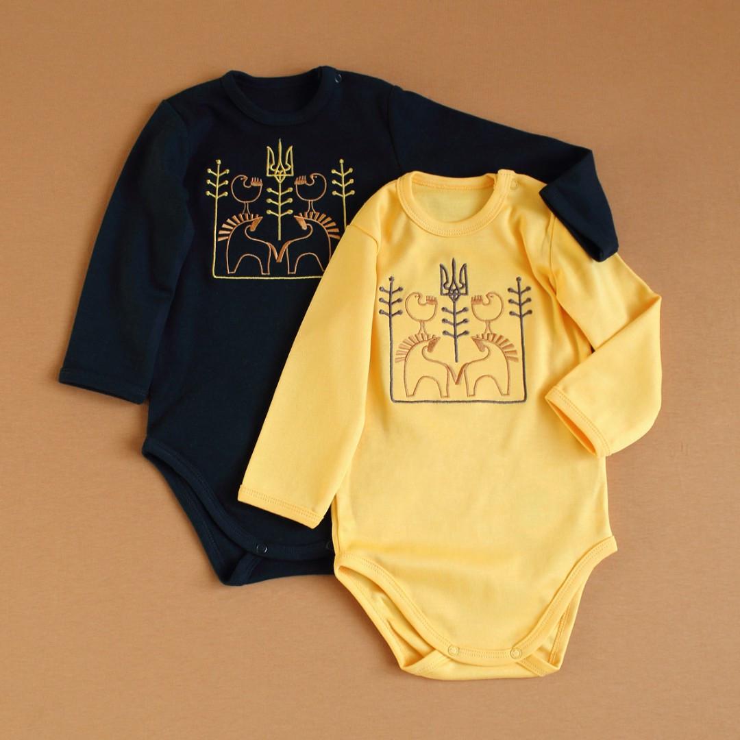 Боди с вышивкой Трезубец 68 см 3-6 мес Белый (2679650068) - фото 3 Боди с вышивкой Трезубец 68 см 3-6 мес Белый (2679650068) - фото 3