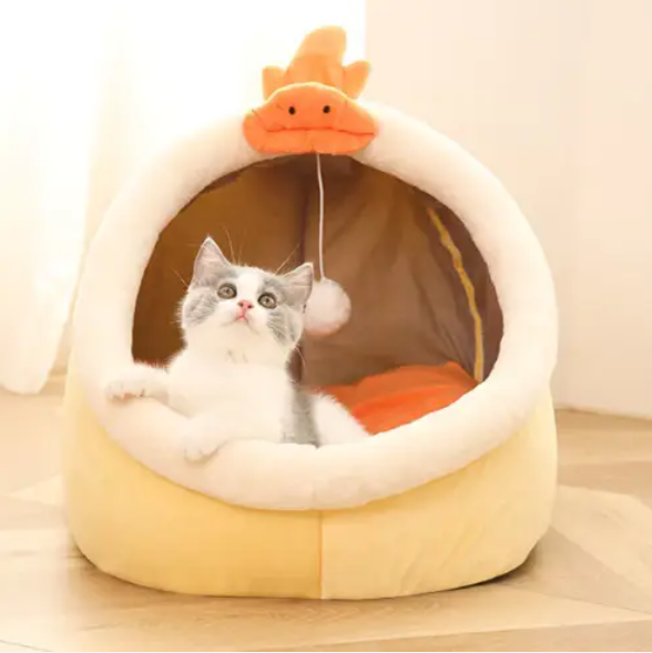 Домик для животных со съемной подушкой Желтый (Зоо5) - фото 2 Домик для животных со съемной подушкой Желтый (Зоо5) - фото 2