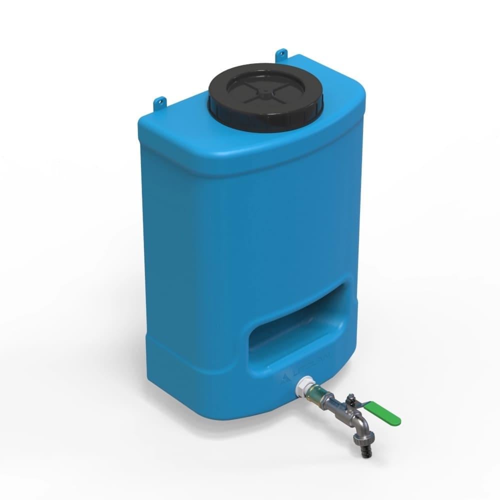 Рукомийник Litolan з мильницею та латунним краном 20 л Синій - фото 1 Рукомийник Litolan з мильницею та латунним краном 20 л Синій - фото 1