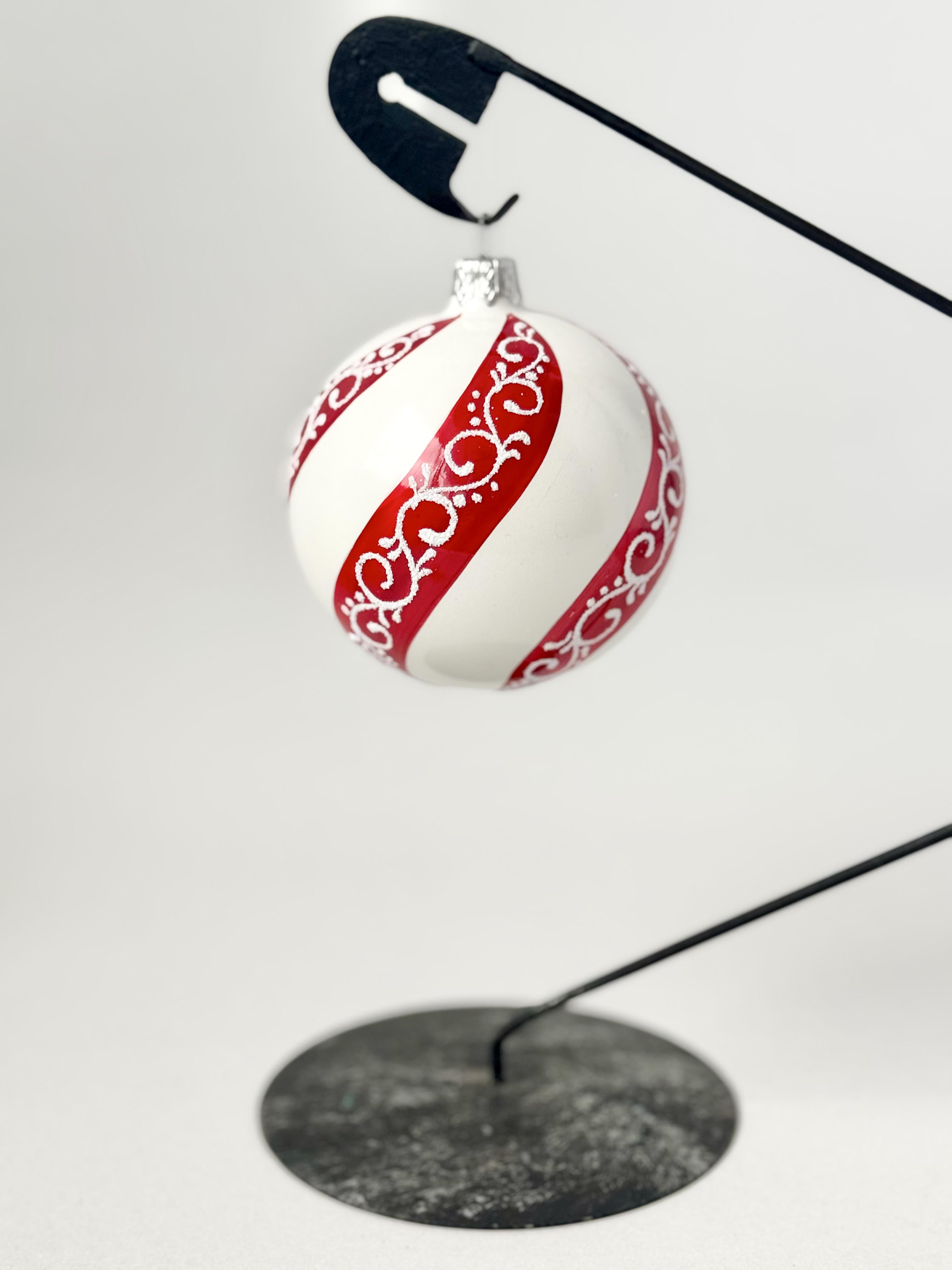 Шар новогодний стеклянный 80 мм (D80-20-125)