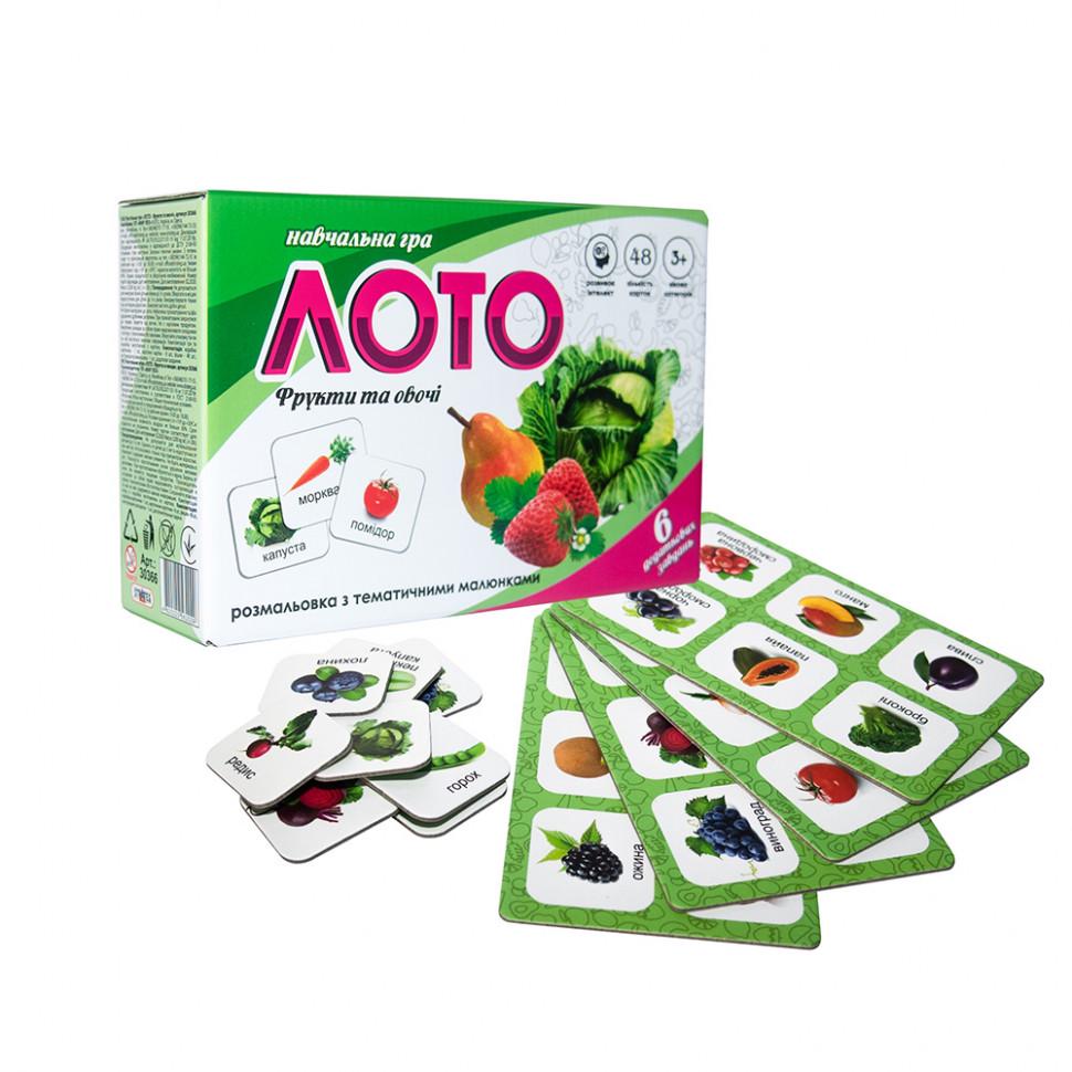 Настільна гра Strateg Лото Фрукти і овочі 30366 (RLT20554) - фото 2 Настільна гра Strateg Лото Фрукти і овочі 30366 (RLT20554) - фото 2