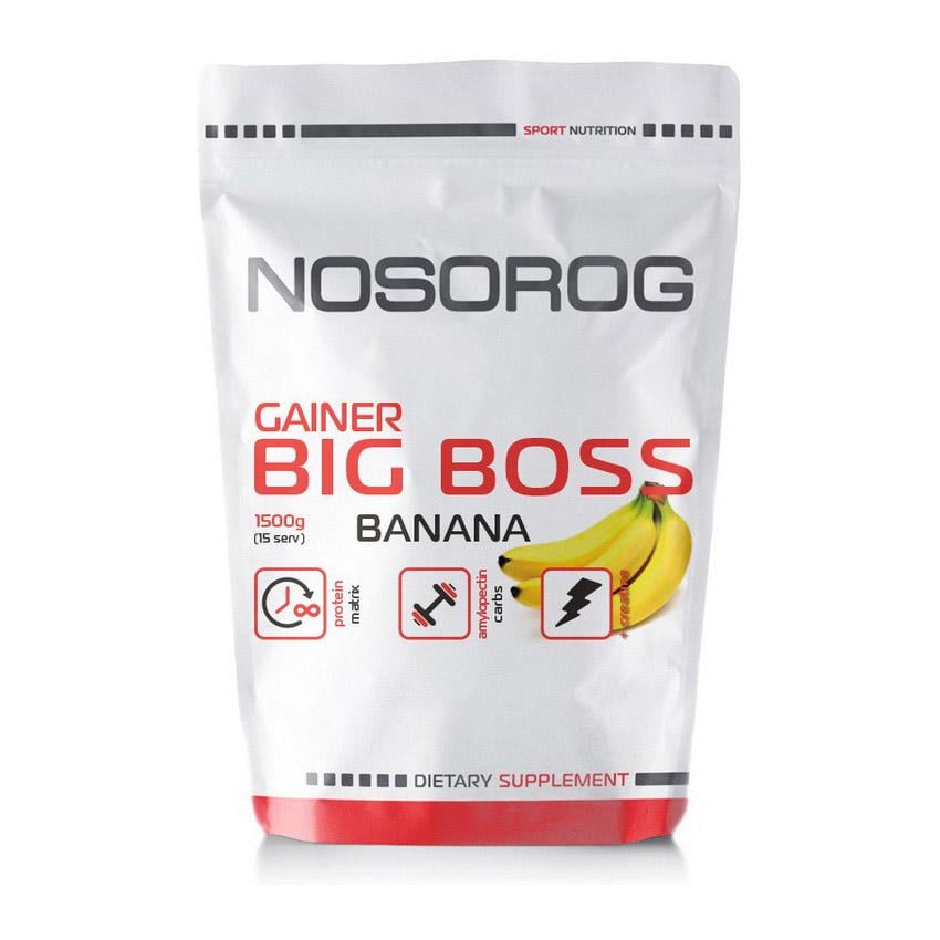 Гейнер с креатином Nosorog Big Boss 1,5 кг Киви