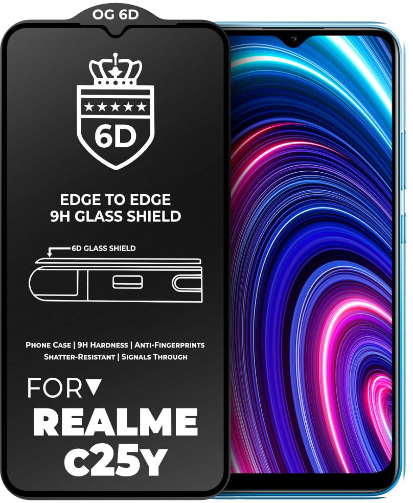 Скло захисне 6D Realme C25Y Glass Shield (34179)