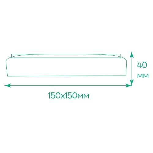 Светильник светодиодный Ardero 18 Вт 5000K квадратный Белый (AL802ARD 18w) - фото 3 Светильник светодиодный Ardero 18 Вт 5000K квадратный Белый (AL802ARD 18w) - фото 3