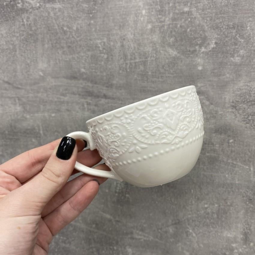 Чашка чайна TUDOR TU3109 Вензель порцелянова 210 мл - фото 2 Чашка чайна TUDOR TU3109 Вензель порцелянова 210 мл - фото 2