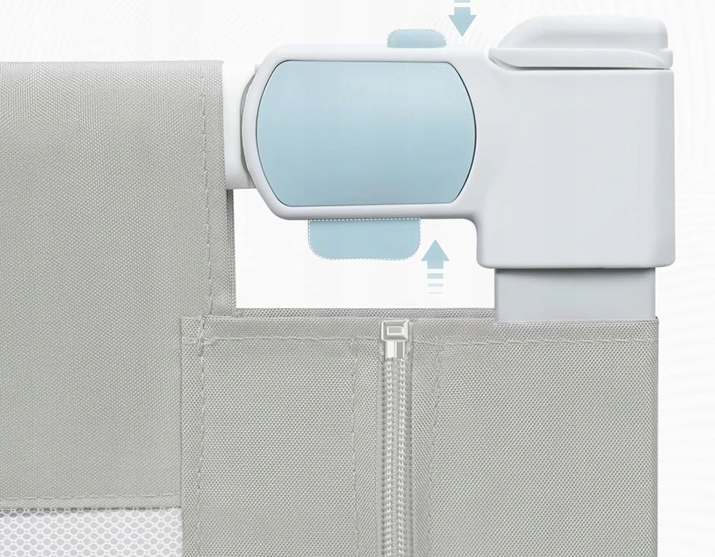 Бортик для ліжка захисний Woltu 180 см Сірий (KG003hgr02) - фото 5