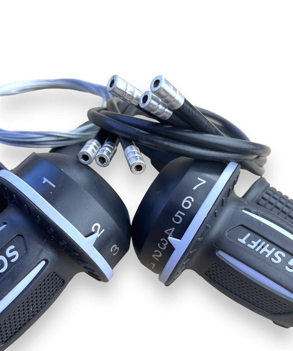 Шифтери SAIGUAN KDSG-50 3/7 швидкостей індексні пара Чорний - фото 6 Шифтери SAIGUAN KDSG-50 3/7 швидкостей індексні пара Чорний - фото 6