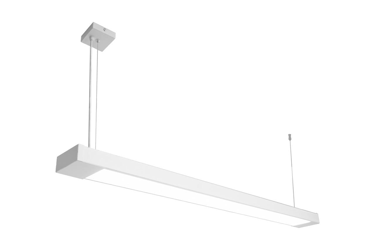 Лінійний світильник MSK ELECTRIC Office під дві лампи G13 125 см Білий (SL-120-2T8 WH)