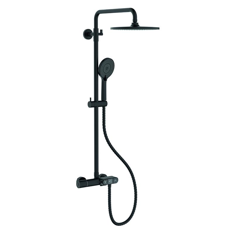 Душевая колонна с термостатическим смесителем KOER KB-55014-05 Черный (KR4733)