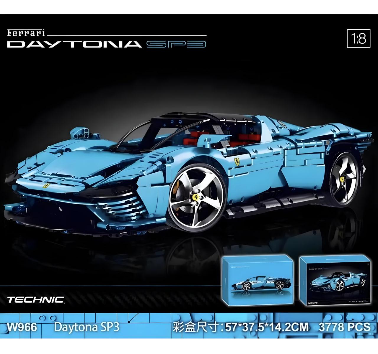 Конструктор Technic Ferrari Daytona SP3 3778 деталей 1:8 (SIZ-W966) - фото 2 Конструктор Technic Ferrari Daytona SP3 3778 деталей 1:8 (SIZ-W966) - фото 2