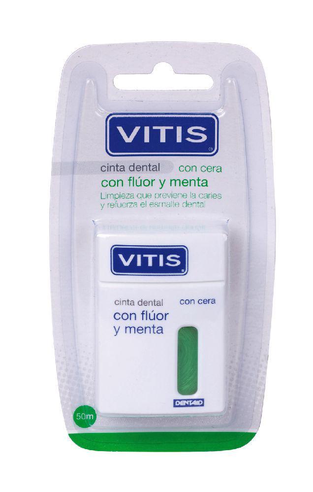Зубная лента Vitis с фтором и мятой 50 м Зеленый (512)