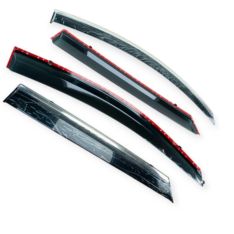 Ветровик Hyundai tucson 2015-2021 скотч topvisor с хромированным молдингом (2707281199)