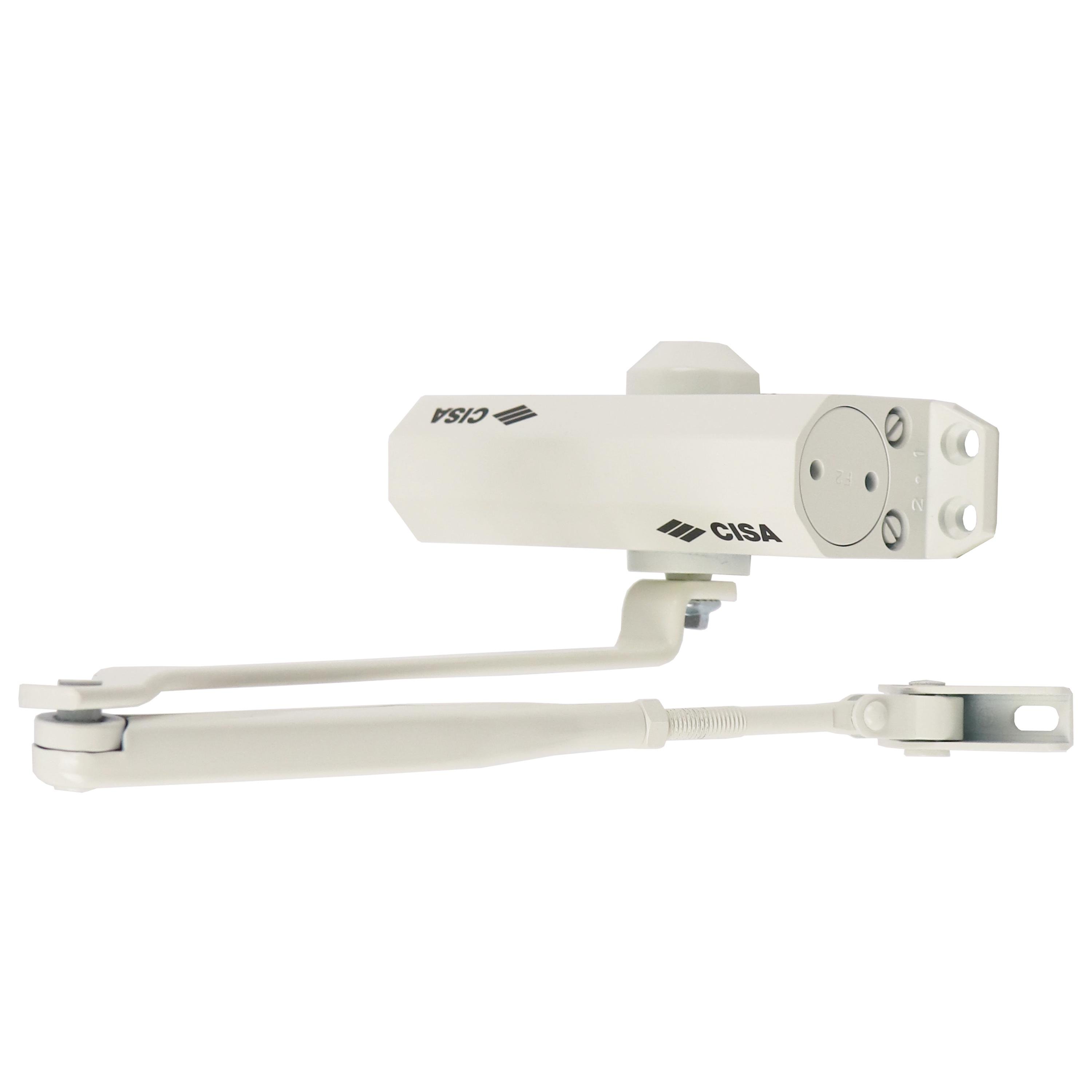 Доводчик Cisa 60460.03.0.45 STD до 80 кг Белый