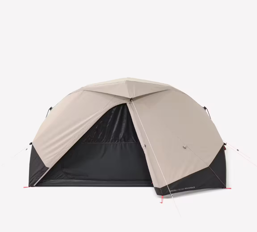 Палатка туристическая Quechua 2 Seconds Easy двухместная/быстросборная/водонепроницаемая из поликотона (2561915178)