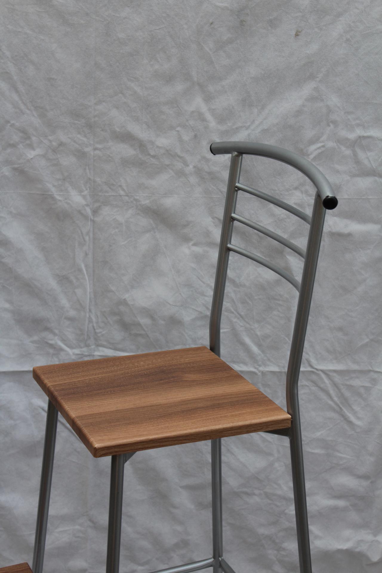 Барный стул со ступенями Наша Ковка 73 см Хром/Вишня - фото 3 Барный стул со ступенями Наша Ковка 73 см Хром/Вишня - фото 3