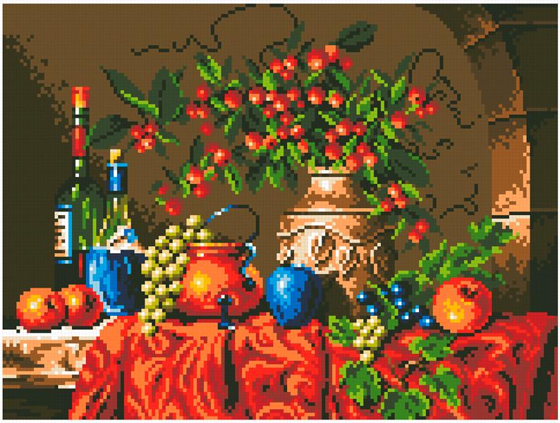 Алмазная мозаика Натюрморт 30х40 см (АМШ-182)