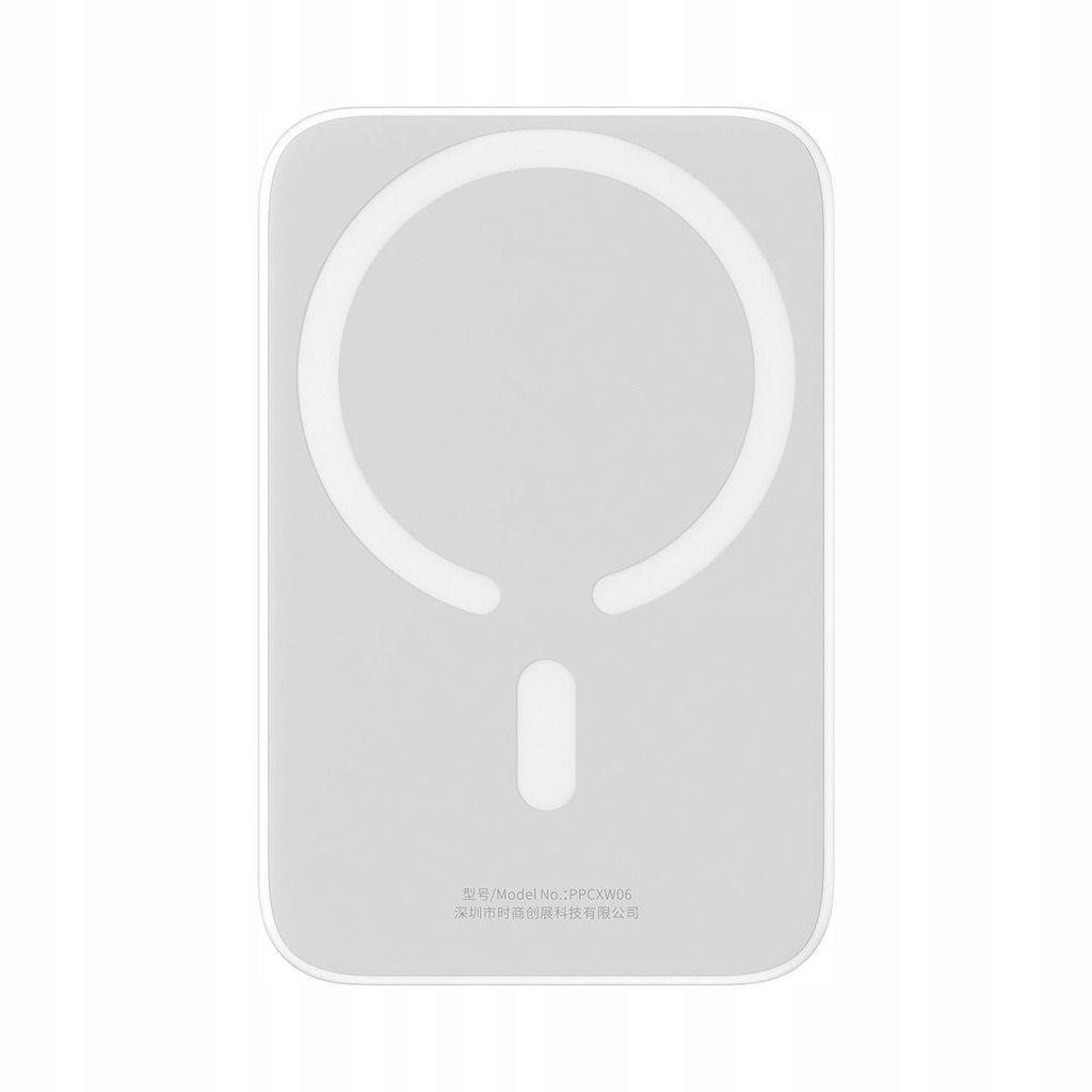 Повербанк магнітний BASEUS Magnetic 20W 6000 mAh з бездротовою зарядкою для iPhone Білий (26389441)
