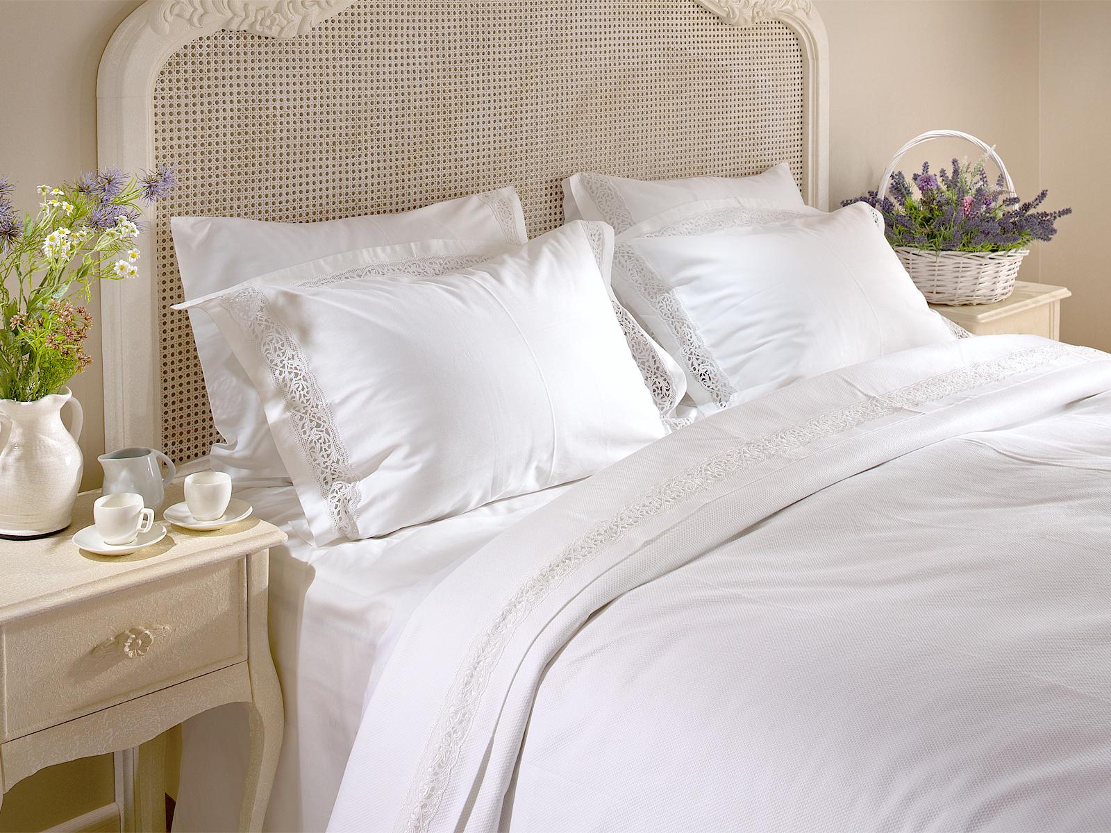 Набір покривало Pike з наволочками Gul Guler Glayor Білий - фото 4 Набір покривало Pike з наволочками Gul Guler Glayor Білий - фото 4