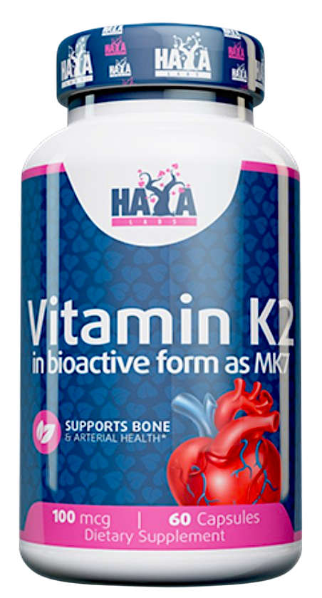 Витамин К2 Haya Labs Vitamin K2-MK7 100 мкг 60 капсул