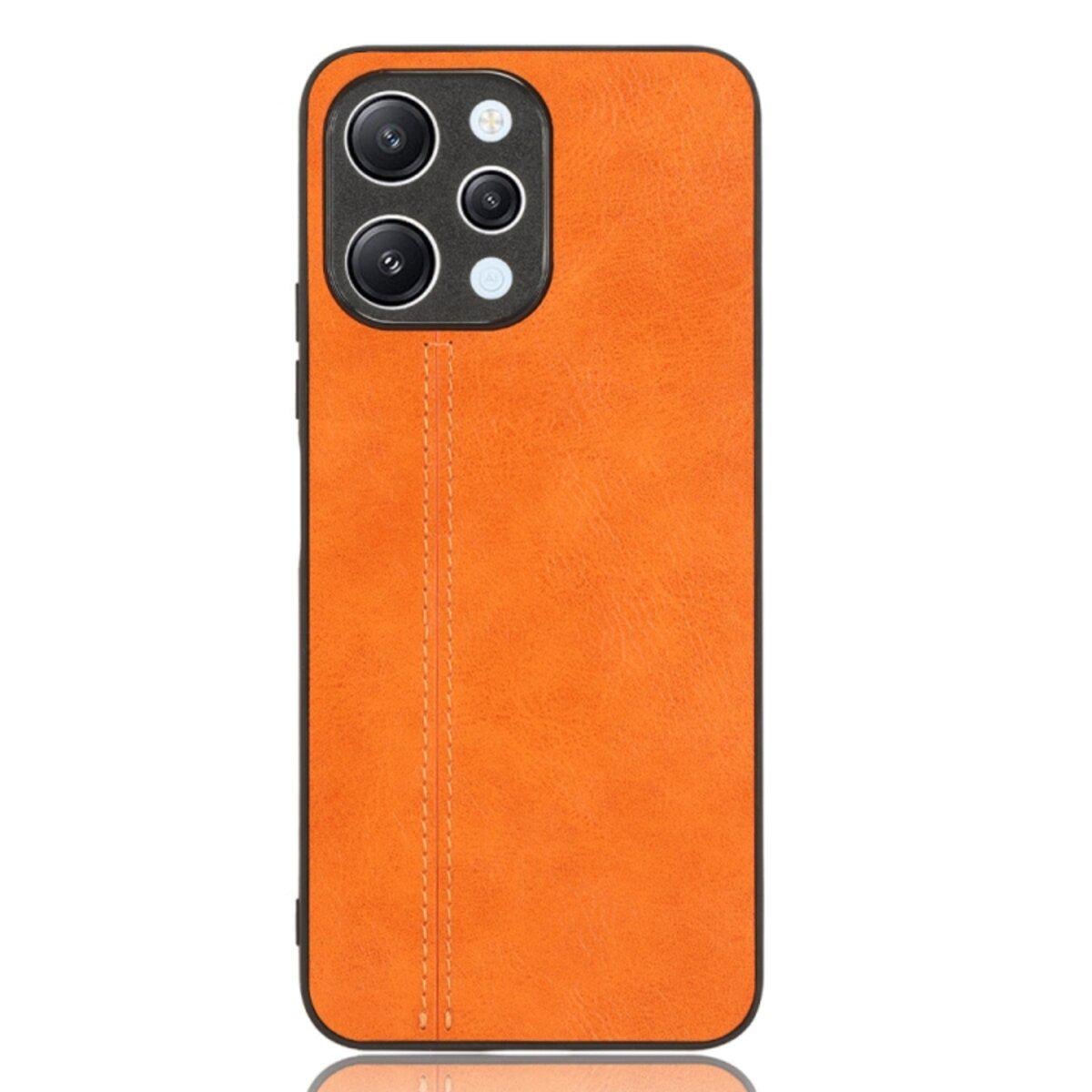 Противоударный чехол для Xiaomi Redmi 12 Cosmiс Leather Case Orange