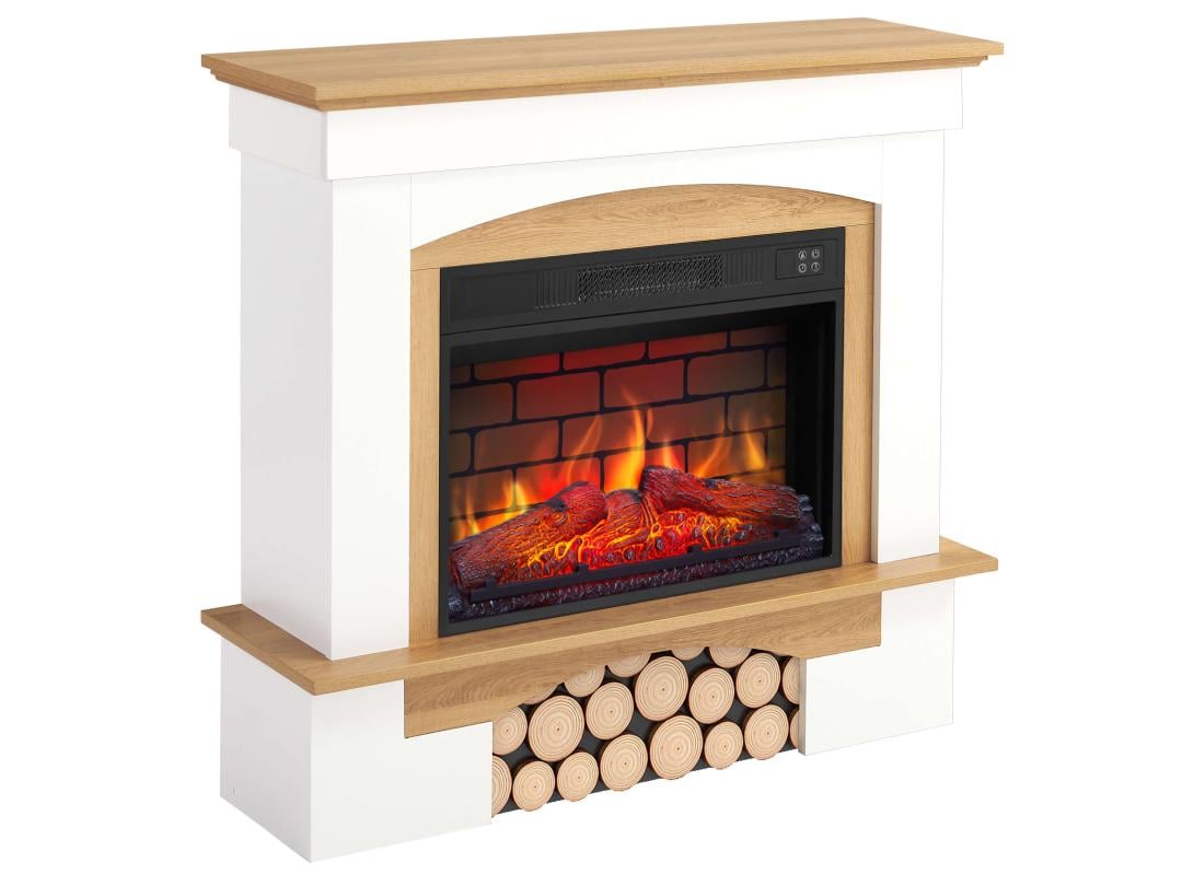 Електрокамін ArtiFlame Woodley AF23S дуб натуральний Білий (30876664)