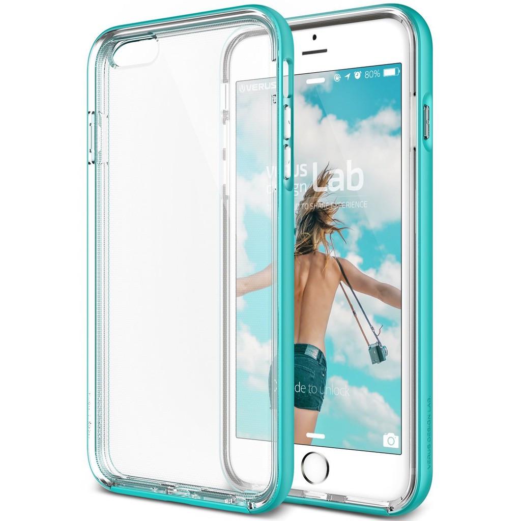 Прозрачный чехол накладка Verus Crystal Bumber Case for iPhone 6/6S, Mint