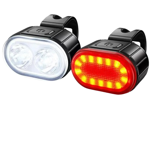 Велокомплект ZH-078-2LED фонарь и STOP-14SMD IPX4 USB-C Black (00000010702)