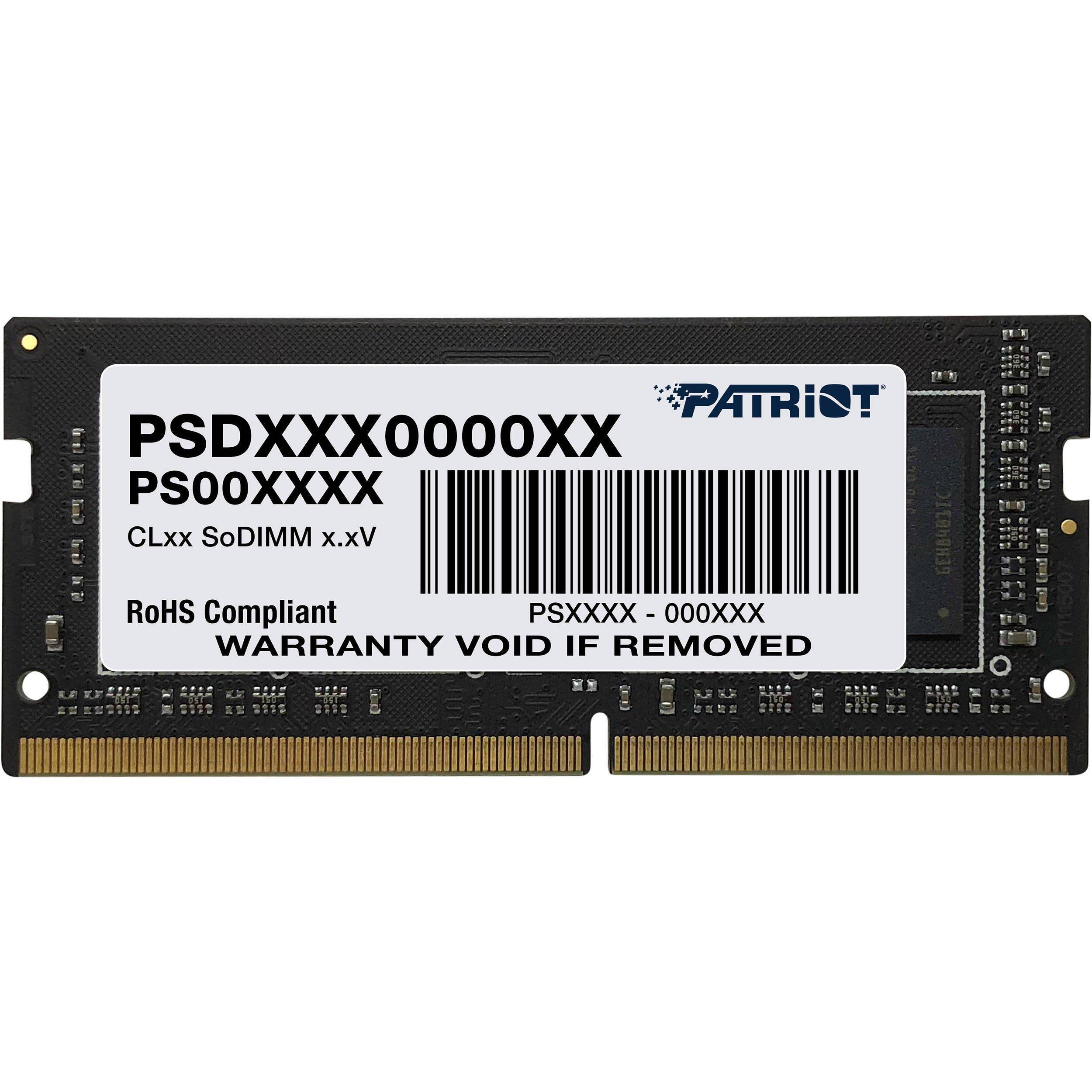 Оперативна пам'ять Patriot Signature Line DDR4 SO-DIMM 16GB/3200 (PSD416G320081S)