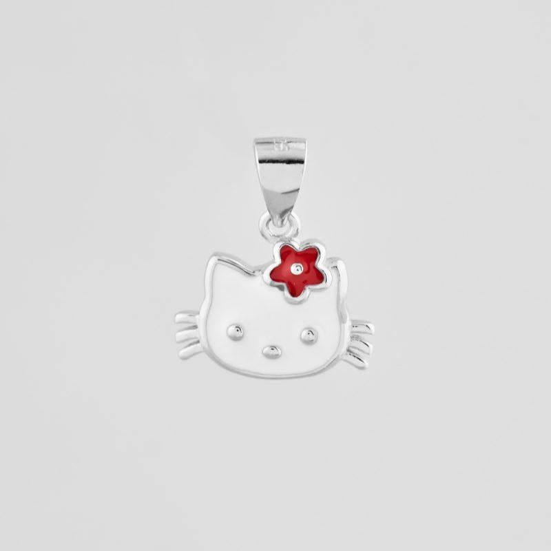 Серебряный кулон Hello Kitty (9540080б)