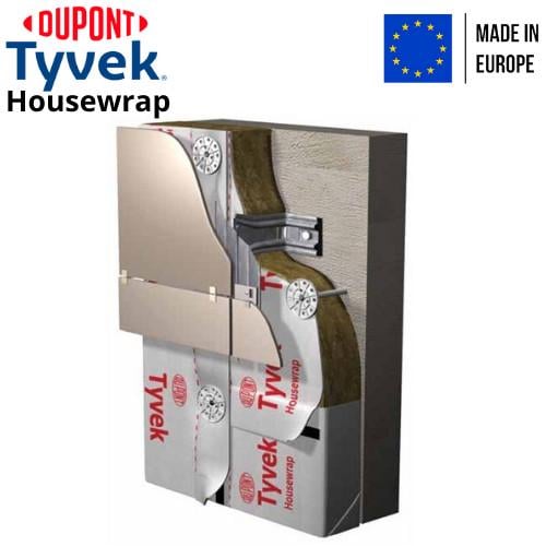 Вітрозахисна мембрана Tyvek Housewrap 3x50 м (8914987) - фото 7