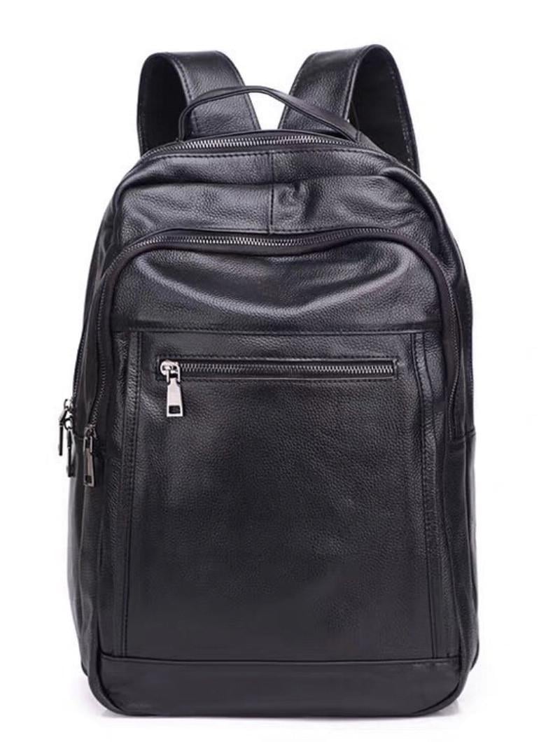 Рюкзак чоловічий шкіряний TIDING BAG Чорний (K1519-black)