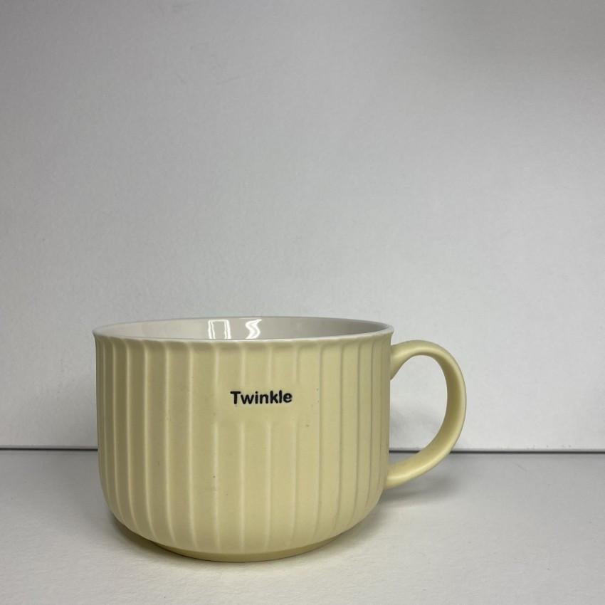 Чашка A-PLUS 6167 Twinkle фарфоровая 800 мл Желтый