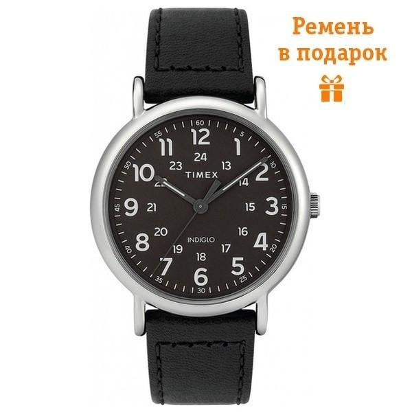 Наручний годинник чоловічий Timex Weekender Oversized кварцевий Silver (Tx2t30700)