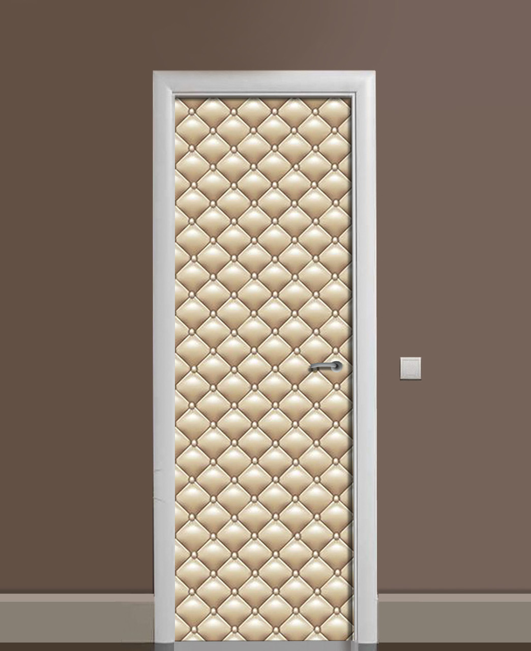 Наклейка 3D на двери Zatarga Королевский ромб виниловая 650х2000 мм (1323454687)