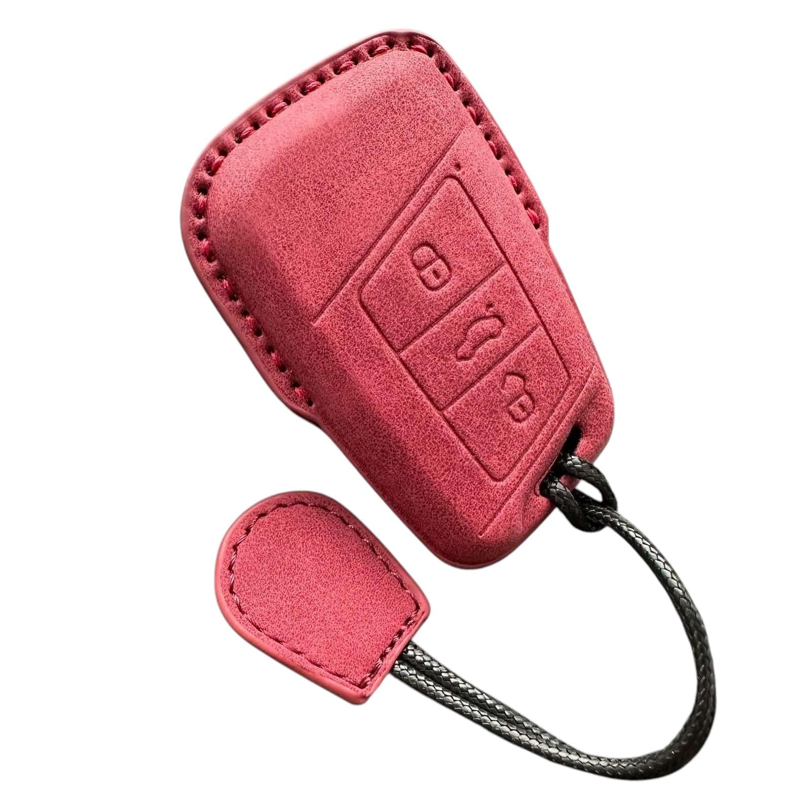 Чехол кожаный для ключа Volkswagen/Skoda/Seat (vw3mfr)