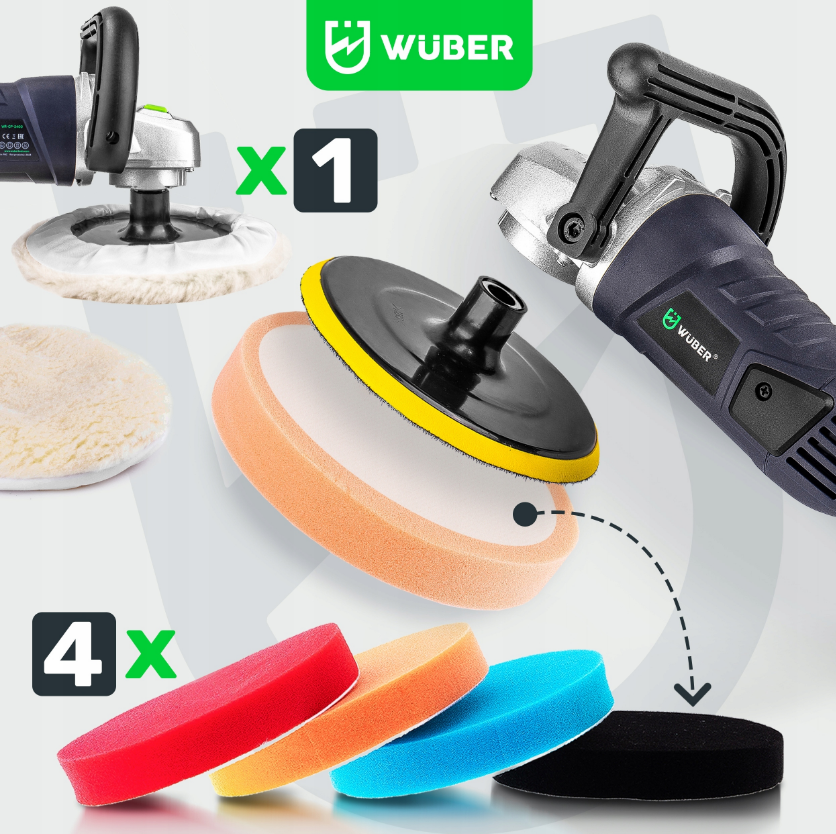 Полірувальна машинка Wuber 2400 Вт (W2100312) - фото 6 Полірувальна машинка Wuber 2400 Вт (W2100312) - фото 6