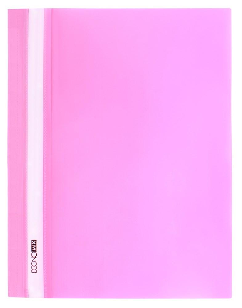 Папка-скоросшиватель Economix A4 полипропилен Розовый (E31511-09)