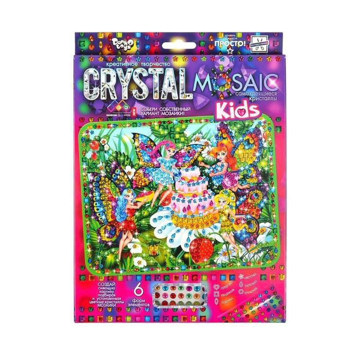 Набір креативної творчості Danko Toys Kids Crystal Mosaic CRMk-01-08 6 форм ел. (RLT46931)